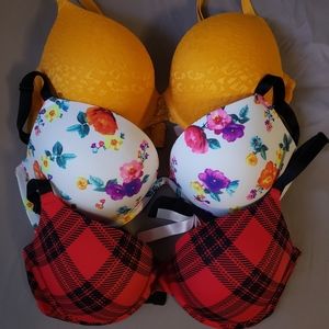 3 Brand New PINK 36D bra